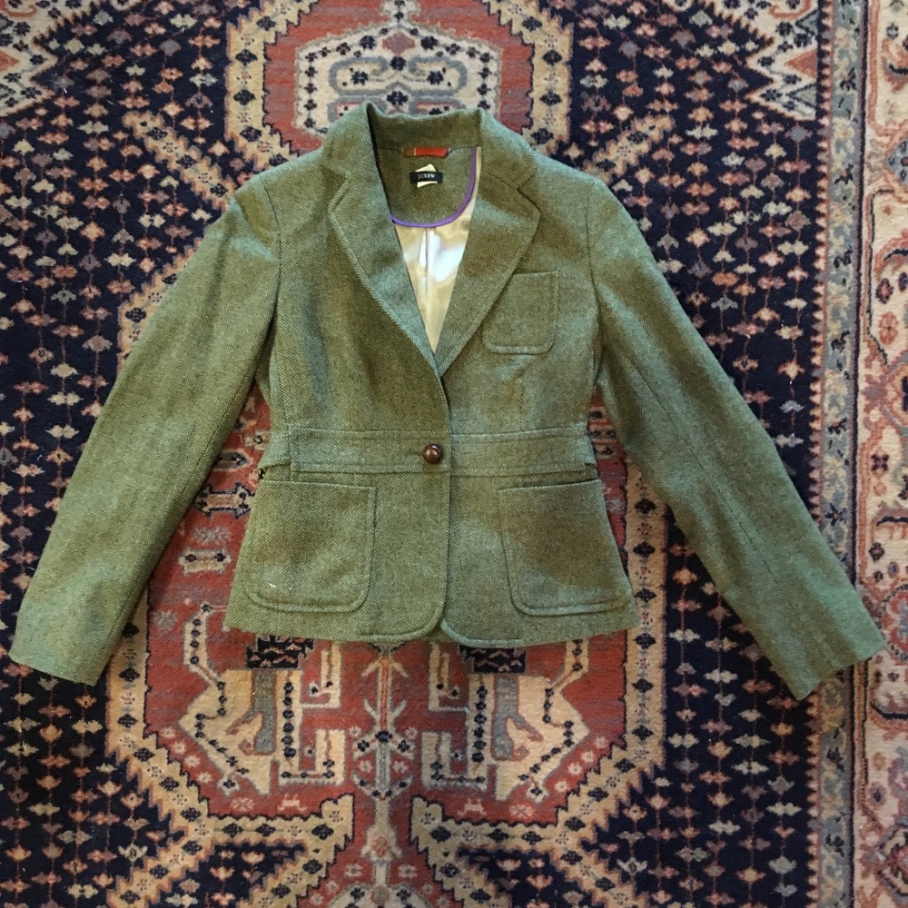Robert Noble for J.Crew wool tweed riding blazer